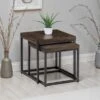 Brooklyn Nesting Side Tables, Dark Oak -Julian Bowen 30809997