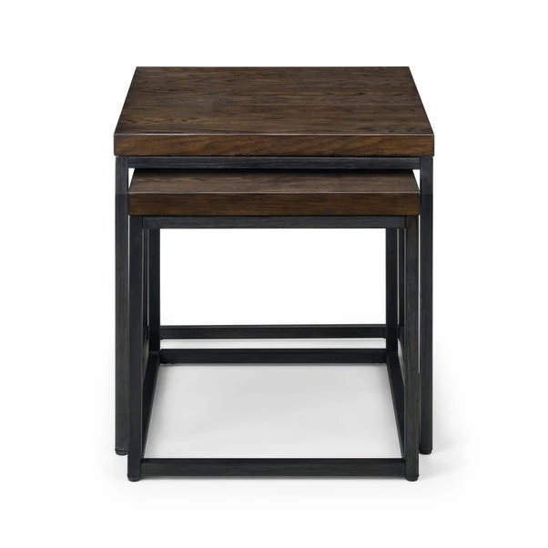 Brooklyn Nesting Side Tables, Dark Oak 4 Brooklyn Nesting Side Tables, Dark Oak - Image 2