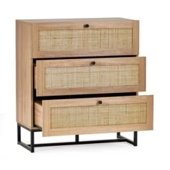 Hollis 3 Drawer Chest, Oak -Julian Bowen 30857454 alt02