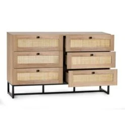 Hollis 6 Drawer Chest, Oak 7 Hollis 6 Drawer Chest, Oak -Julian Bowen 30857455 alt01
