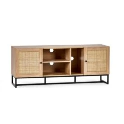 Hollis Oak TV Unit For TVs Up To 67" 8 Hollis Oak TV Unit For TVs Up To 67" -Julian Bowen 30857458 alt01