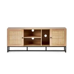 Hollis Oak TV Unit For TVs Up To 67" 10 Hollis Oak TV Unit For TVs Up To 67" -Julian Bowen 30857458 alt03