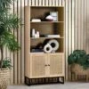 Hollis Tall Bookcase, Oak -Julian Bowen 30857460