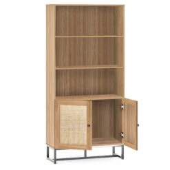 Hollis Tall Bookcase, Oak 9 Hollis Tall Bookcase, Oak -Julian Bowen 30857460 alt02