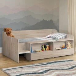 Stella Low Sleeper Children's Bed With Shelving