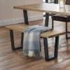 Brooklyn Dining Bench, Oak 2 Brooklyn Dining Bench, Oak -Julian Bowen 30914184