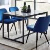Chicago 4 Seater Dining Table, Smoked Glass 2 Chicago 4 Seater Dining Table, Smoked Glass -Julian Bowen 30914197