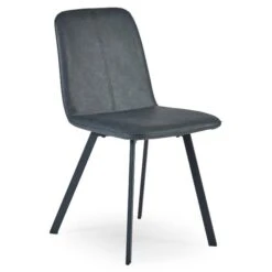 Goya Set Of 2 Dining Chairs, Faux Leather -Julian Bowen 30914203 alt02