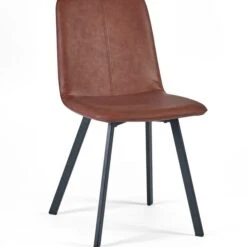 Goya Set Of 2 Dining Chairs, Faux Leather -Julian Bowen 30914204 alt03