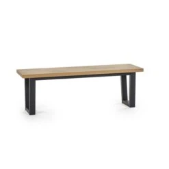 Hilton Dining Bench, Rubberwood 11 Hilton Dining Bench, Rubberwood -Julian Bowen 30914209 alt01