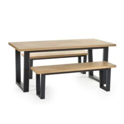 Hilton Dining Bench, Rubberwood 15 Hilton Dining Bench, Rubberwood -Julian Bowen 30914209 alt05