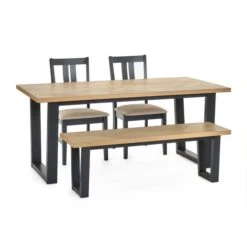 Hilton Set Of 2 Dining Chairs, Rubberwood -Julian Bowen 30914210 alt06