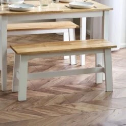 Linwood Small Dining Bench, Rubberwood