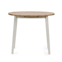 Linwood 2-4 Seater Round Drop Leaf Dining Table -Julian Bowen 30914225 alt03