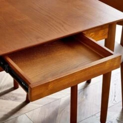 Lowry 4-6 Seater Extendable Dining Table With 2 Drawers -Julian Bowen 30914228 alt06