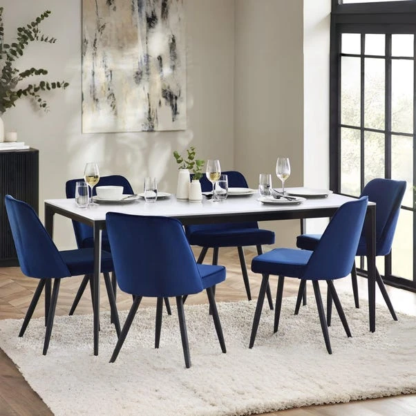 Miami 4 Seater Rectangular Dining Table, Stone 11 Miami 4 Seater Rectangular Dining Table, Stone - Image 9