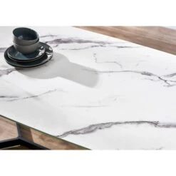 Olympus 6 Seater Dining Table, Marble -Julian Bowen 30914245 alt03