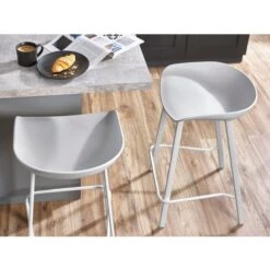 Renzo Set Of 2 Bar Stools, Metal -Julian Bowen 30914249 alt06