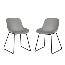 Rocco Set Of 2 Dining Chairs, Metal 23 Rocco Set Of 2 Dining Chairs, Metal -Julian Bowen 30914252 alt01