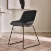 Rocco Set Of 2 Dining Chairs, Metal -Julian Bowen 30914253