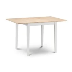 Rufford 4 Seater Two-Tone Dining Table, Ivory -Julian Bowen 30914257 alt02