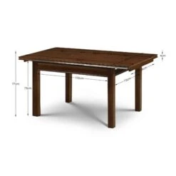 Canterbury 4-6 Seater Extendable Dining Table 7 Canterbury 4-6 Seater Extendable Dining Table -Julian Bowen 30915545 alt02