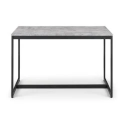 Staten 4 Seater Dining Table, Concrete -Julian Bowen 30915597 alt02