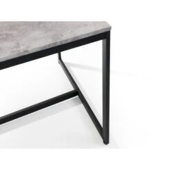 Staten 4 Seater Dining Table, Concrete -Julian Bowen 30915597 alt03