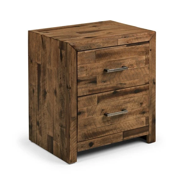 Hoxton 2 Drawer Bedside Table, Acacia 4 Hoxton 2 Drawer Bedside Table, Acacia - Image 2