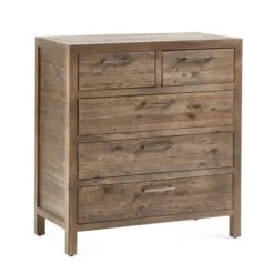 Homer 5 Drawer Chest, Pine -Julian Bowen 30921074 alt01