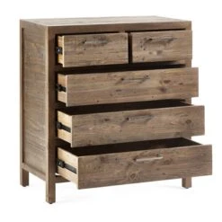 Homer 5 Drawer Chest, Pine -Julian Bowen 30921074 alt02