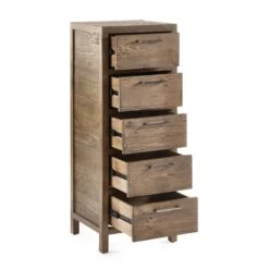 Homer 5 Drawer Tallboy, Pine -Julian Bowen 30921075 alt02