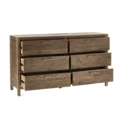 Homer 6 Drawer Wide Chest, Pine -Julian Bowen 30921076 alt02