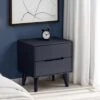 Cecil 2 Drawer Bedside, Anthracite -Julian Bowen 30921077
