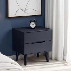 Cecil 2 Drawer Bedside, Anthracite