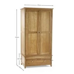 Jenkins Double Wardrobe, Oak -Julian Bowen 30921117 alt03