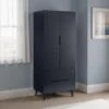 Cecil Double Wardrobe, Anthracite 2 Cecil Double Wardrobe, Anthracite -Julian Bowen 30921119