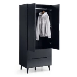 Cecil Double Wardrobe, Anthracite -Julian Bowen 30921119 alt03