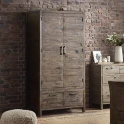 Homer 2 Door Wardrobe, Pine