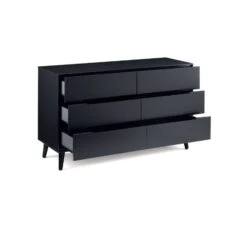 Cecil 6 Drawer Wide Chest, Anthracite -Julian Bowen 30921186 alt02