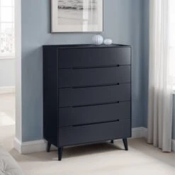 Cecil 5 Drawer Chest, Anthracite