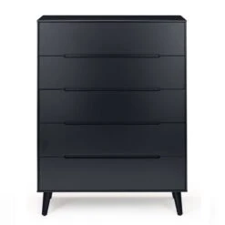 Cecil 5 Drawer Chest, Anthracite -Julian Bowen 30921187 alt03