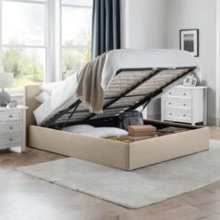 Rialto Fabric Ottoman Bed Frame 32 Rialto Fabric Ottoman Bed Frame -Julian Bowen 30964815 alt01