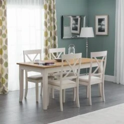Return - Davenport 6 Seater Rectangular Dining Table, Grey